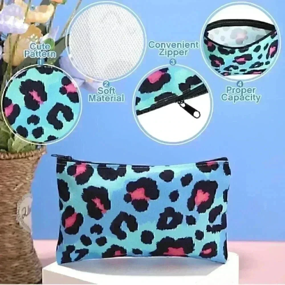 Leopard Cosmetic Bag for Women